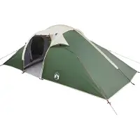 vidaXL Tunnel tent 4-persoons Groen taft Waterdicht