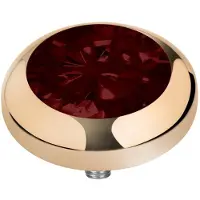 Melano Vivid Basic CZ Steentje Ruby Red | Goud