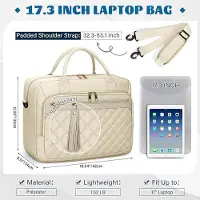 Karma 17 Inch Laptoptassen voor Vrouwen Grote Laptop Case Messenger Bag Werktassen voor Vrouwen 17,3 Inch Leraar Tas Computer Tas Laptop Aktetas voor Zakelijk Kantoor Reizen College