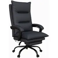 Merax Bureaustoel Met Massagefunctie Donkergrijs Verstelbaar Met Voetsteun Ergonomisch Stoel Voor Thuiswerk En Kantoor