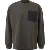 QS Sweatshirt mokka / zwart