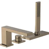Hansgrohe Tecturis E - Badrandkraan, 3 gats combinatie, sBox, geborsteld brons 73443140