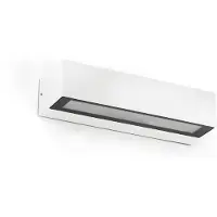 Faro Lako - wandverlichting - 22 x 7 x 4,8 cm - 8W LED incl. - IP65 - mat wit
