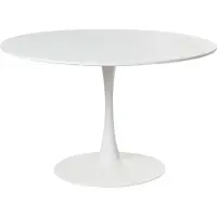 Beliani BOCA - Ronde eettafel - Wit - 120 cm - MDF