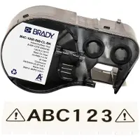 Brady M4C-1000-595-CL-BK tape vinyl zwart op transparant 25,4 mm x 6,1 m (origineel)