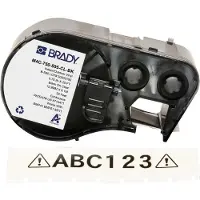Brady M4C-750-595-CL-BK tape vinyl zwart op transparant 19,05 mm x 6,1 m (origineel)