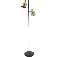 Artdelight Vloerlamp Twinkle zwart met goud