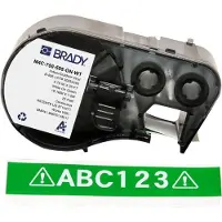 Brady M4C-750-595-GN-WT tape vinyl wit op groen 19,05 mm x 7,62 m (origineel)