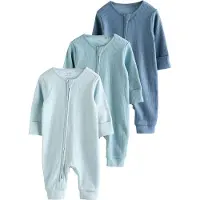 Next Rompertje/body saffier / azuur / pastelblauw