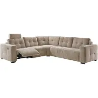 Profijt Meubel Hoekbank Moulti grijs relaxfunctie links premium comfort | Hoekopstelling | Stof | Lengte: 280cm | Breedte: 280cm | Hoogte: 87cm