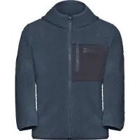 Jack Wolfskin - Kid's Ice Curl Hood Jacket - Fleecevest 164, blauw