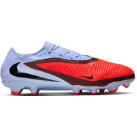 Nike Phantom 6 Low Pro Gras Voetbalschoenen (FG) Lichtblauw Felrood Zwart