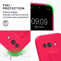 Kwmobile back cover voor smartphone - geschikt voor Google Pixel 9a - 1x beschermhoesje van kunststof - In neon roze