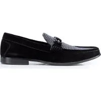 WITTCHEN Heren Zwarte Geruite Stoffen Mocassins