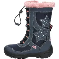 Lico Snowboots 'Cathrin' donkerblauw / oranje / rosa