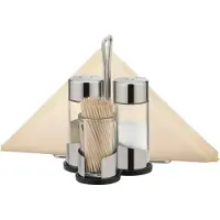 Tescoma zout en peper tandenstoker servettenset, condiment set professional