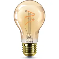 Philips Filamentlamp LED A60 E27 25W Dimbaar – Amberkleurig – 1800K – 270 Lumen