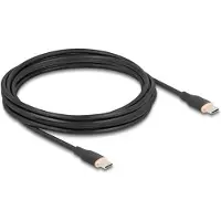 DeLOCK USB 2.0 Cable USB Type-C male to male PD 3.0 60 W 4 m black Silicone