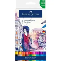 Faber-Castell - Duo aquarel marker Goldfaber - etui 18 stuks - brush / 0,6mm - FC-164618