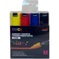 Uni PC-8K Markers Set - 4 kleuren pigmentinkt
