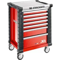 Facom Jet Gereedschapswagen 7 Laden M3 Rood - JET.7M3A - JET.7M3A
