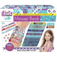 Askato Set van 6 armbanden om zelf te decoreren, inclusief bedeltjes en stickers
