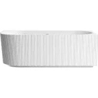Badplaats Ligbad havana 170 x 80 x 58 cm half vrijstaand bad hoogglans