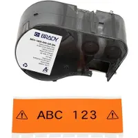 Brady M5C-1500-595-OR-BK tape vinyl zwart op oranje 38,1 mm x 7,62 m (origineel)