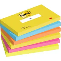 3M Post-it notes Energetic Colours 76 x 127 mm (6 stuks)