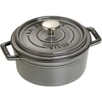 Staub Ronde Cocotte 12 cm - grafietgrijs 0,4 l