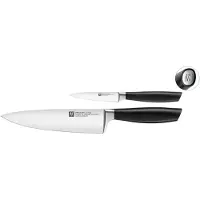 ZWILLING All Star 1022778, 2-delige messenset, koksmes en officemes, zilver