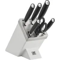 Zwilling All Star 1022776, 7-delige messenset met messenblok, wit/zilver