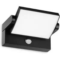 Ideal Lux Wandlamp buiten met bewegingssensor Swipe Sensor, zwart, metaal, Modern
