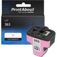 PrintAbout Inktcartridge 363 (C8775EE) Licht-magenta geschikt voor HP