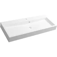 Sapho Orinoko Gekweekte Marmeren Wastafel 100x10x42cm
