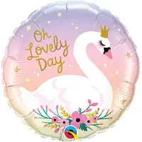 Qualatex - Folieballon Zwaan Oh Lovely Day Pastel 45 cm