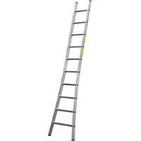 Little Jumbo Enkele ladder SuperPRO met uitgebogen bomen - 6 sporten