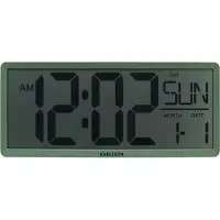 Karlsson - Wand- en tafelklok Retro LCD Groen