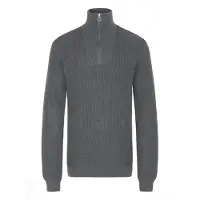 Blend Trui ' BHDENO HALFZIPP ' donkergrijs