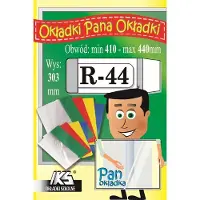 IKS - Verstelbare Boekkaft / Boekomslag R-44 - Transparant - 303 mm Hoogte - Set van 25 Stuks