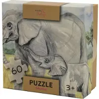 Mama Maluje 60-delige puzzel met olifanten