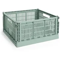 HAY Opbergbox Colour Crate Large Square Sage Green