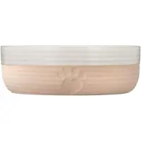 Mason Cash Reactive Paw Kleine Voerbak, 13 cm diameter, 250 ml inhoud, ideaal voor katten, puppy's en kleine honden, duurzaam aardewerk, vaatwasser- en vriezerbestendig