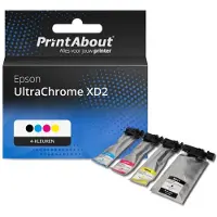 PrintAbout Huismerk Epson UltraChrome XD2 (C13T40D/41/42/43/440) Inktcartridge 4-kleuren Multipack
