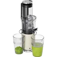 Kitchenbrothers Slowjuicer - Verticaal - Juicer - Groenten en Fruitpers - 80 mm - 750 ml - Champagne