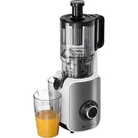 Kitchenbrothers Slowjuicer - Verticaal - Juicer - Groenten en Fruitpers - 126 mm - 750 ml - Pearl White / Wit