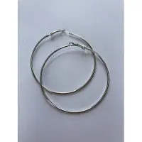 Charme Bijoux Oorringen zilver ronde buis 7 cm - Oorringen - Oorbellen