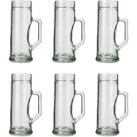 Ich-zapfe Bierglazen, Bierpullen set van 6, Premium, Zacht - 0,5 liter