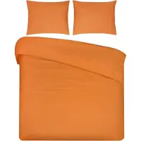DoubleDry Dekbedovertrek 100% natuurlijk katoen tweepersoons 200x200/220 cm +