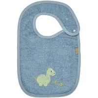 Sterntaler Slabbetje Dino Rexi met drukknoop blauw